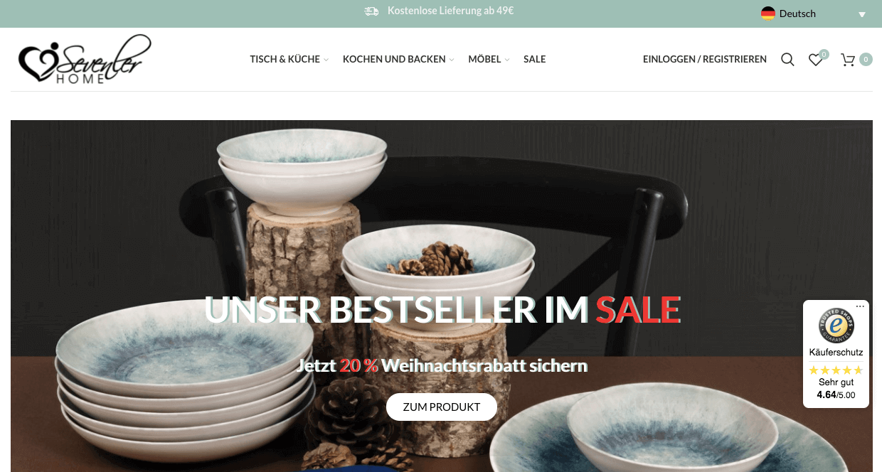 Sevenler Home Screenshot