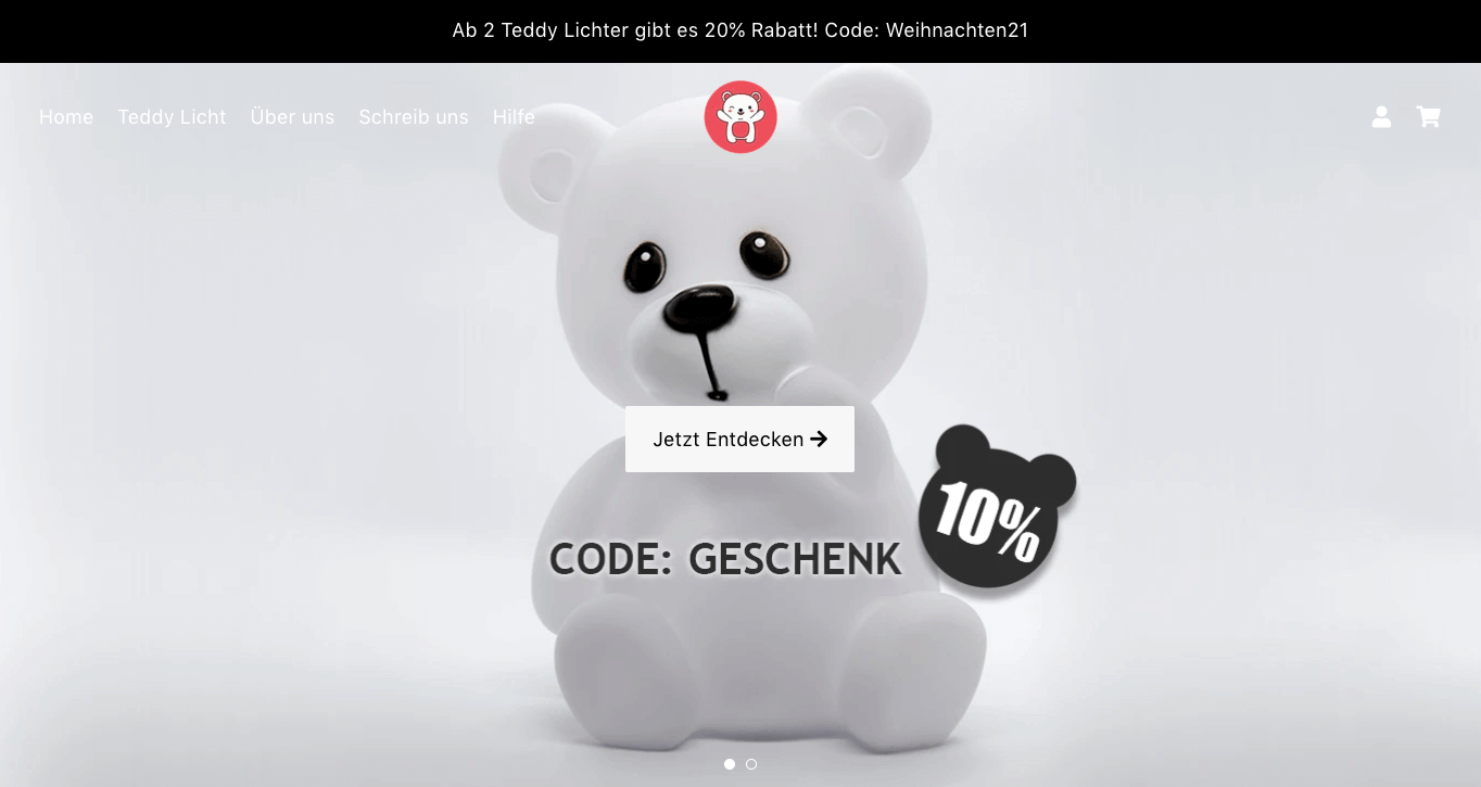 Teddy Licht Screenshot