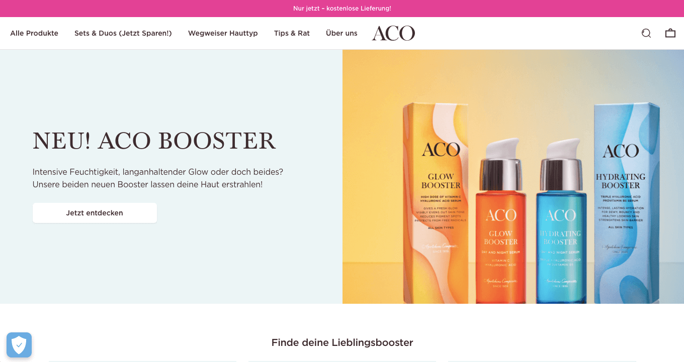 ACO Skincare Screenshot