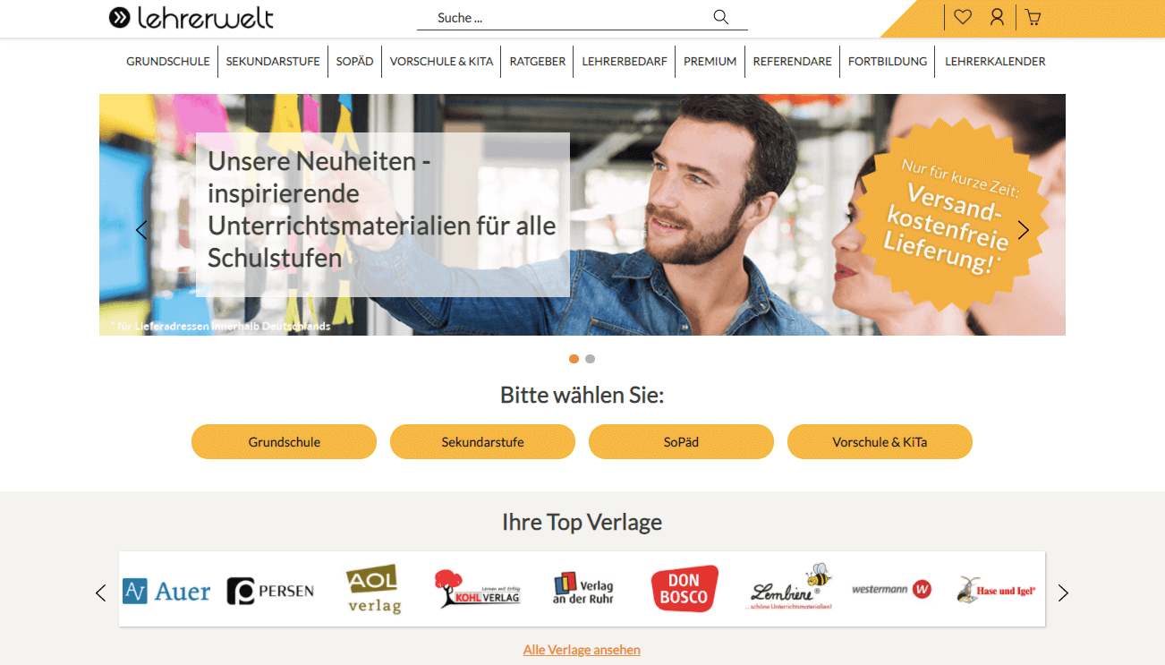 Lehrerwelt Screenshot