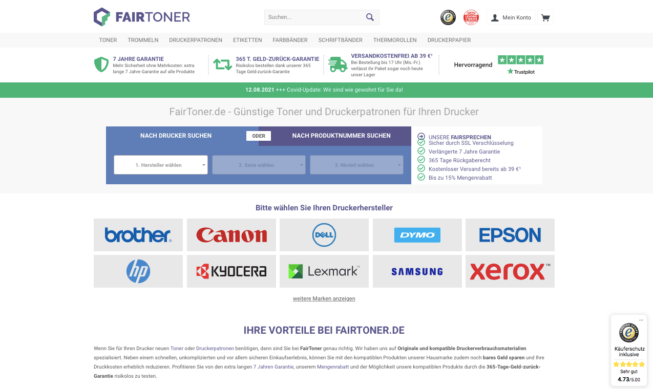 FAIRTONER Screenshot