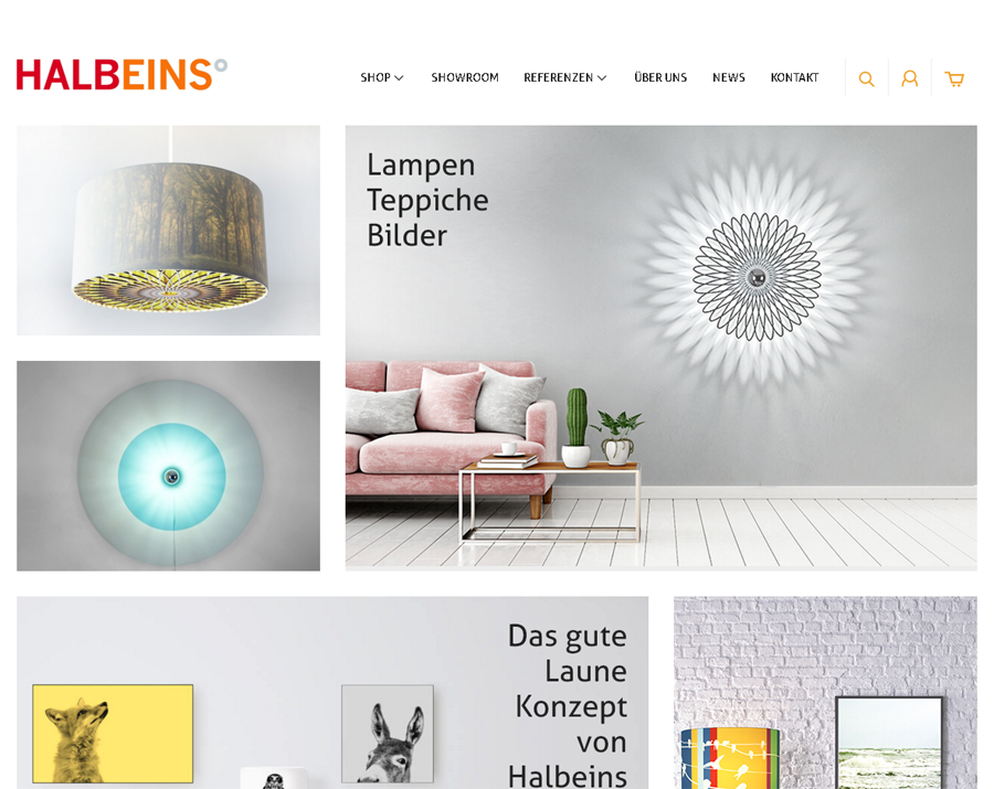 Designleuchten HALBEINS Screenshot