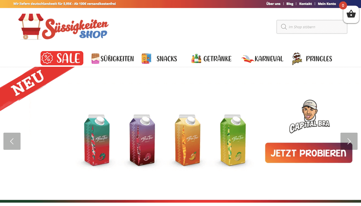 Süssigkeiten SHOP Screenshot