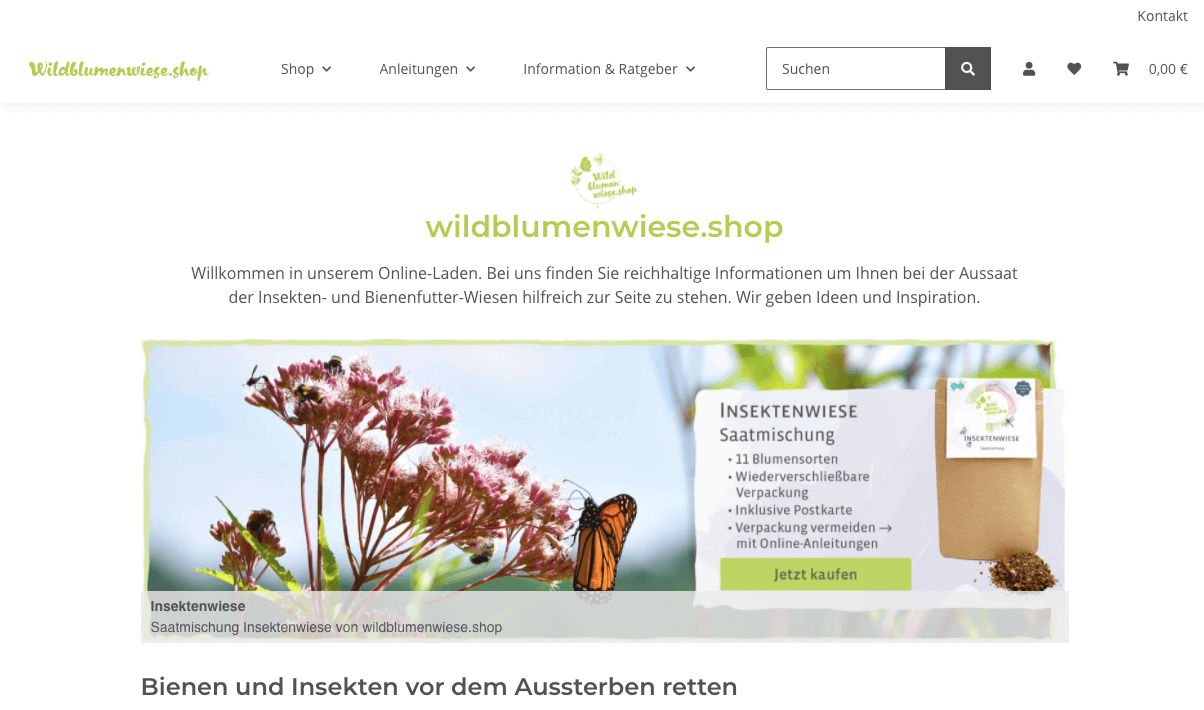 wildblumenwiese.shop Screenshot