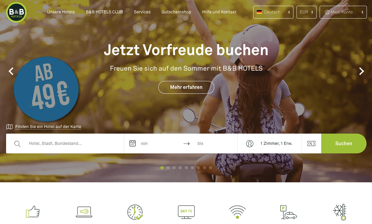 B&B HOTELS Screenshot