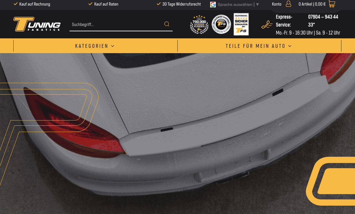 TUNING FANATICS Screenshot