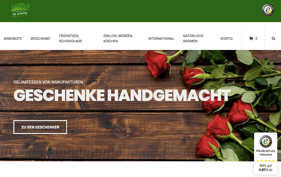 DIE SCHEUNE Delikatessen Screenshot