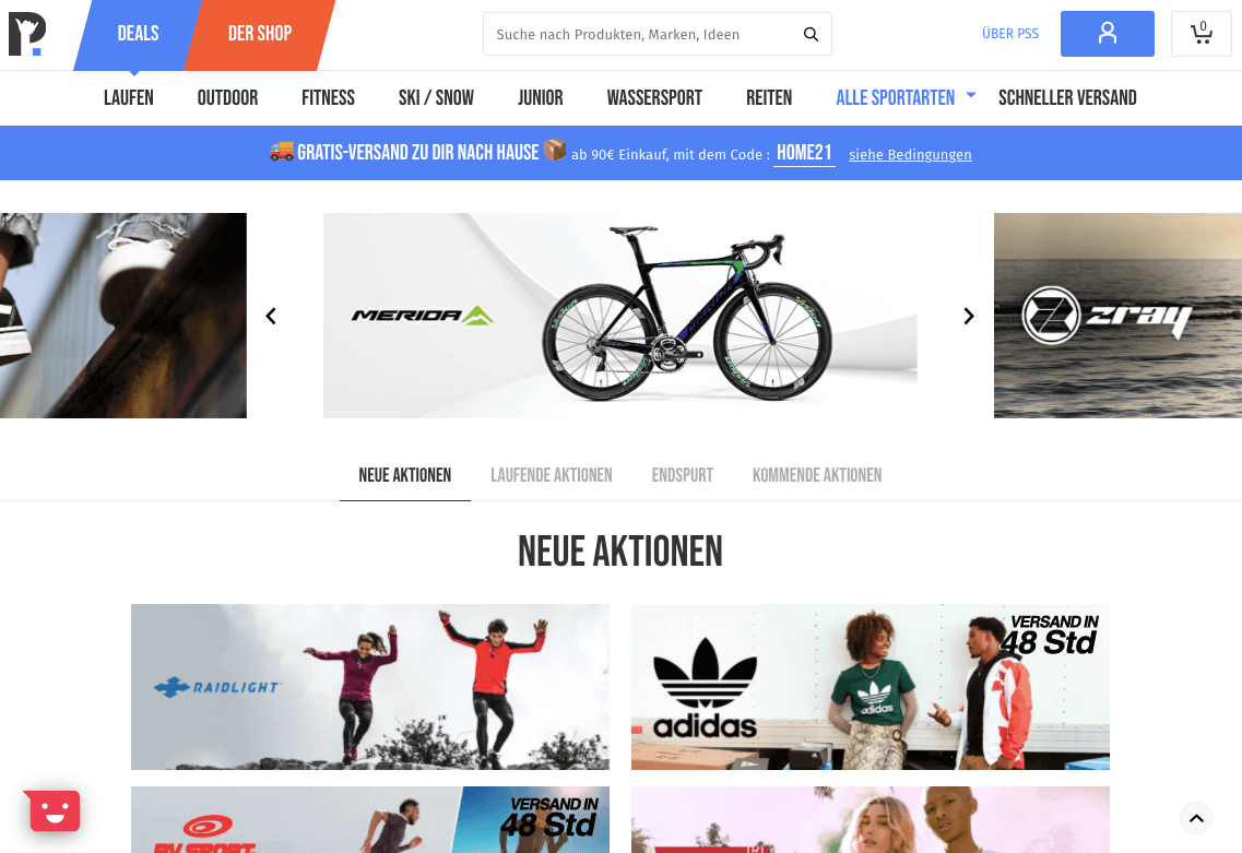 PRIVATE SPORT SHOP Screenshot