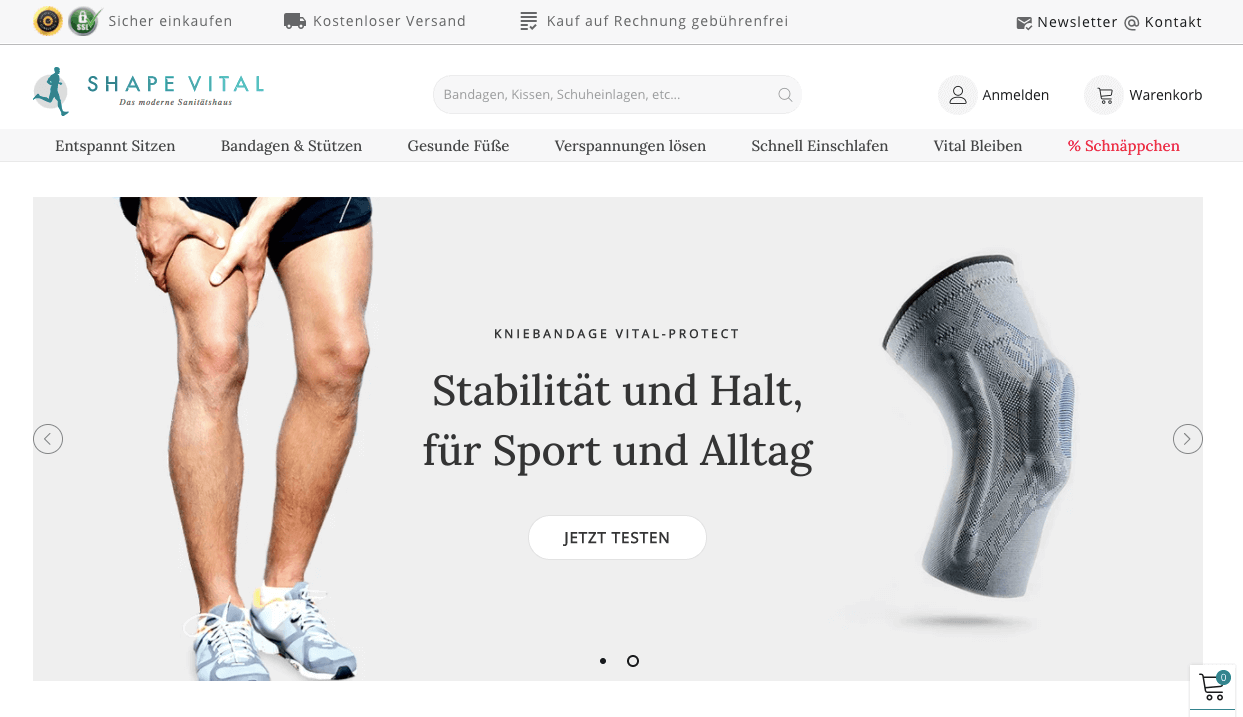 SHAPE VITAL Screenshot