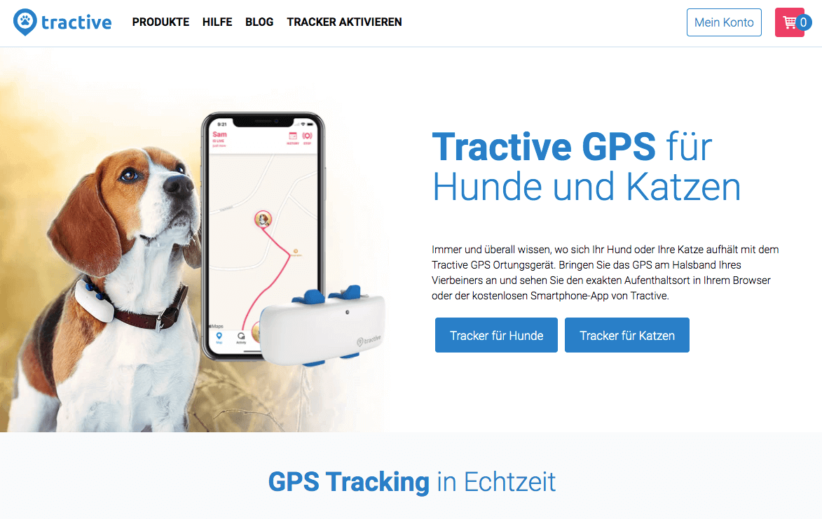 tractive Screenshot