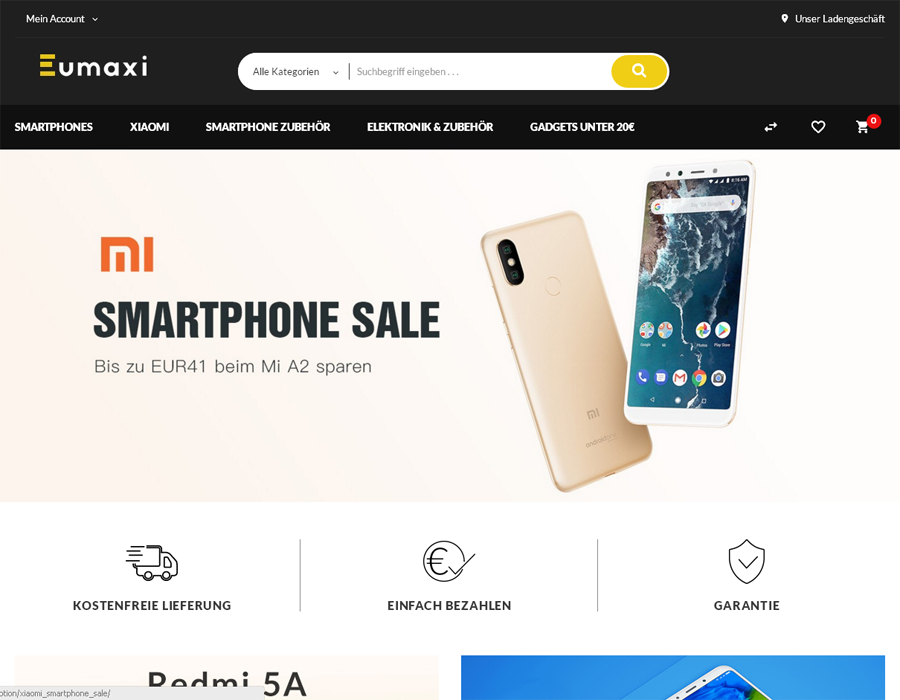 Eumaxi.com Screenshot