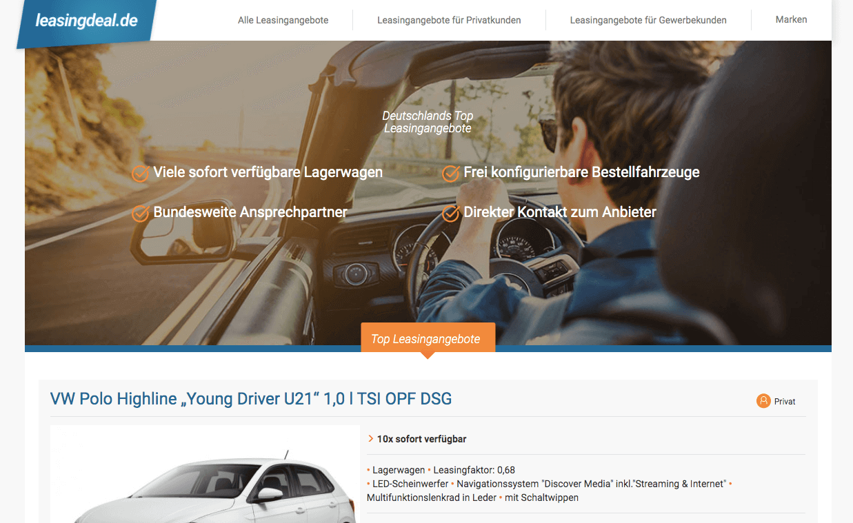 leasingdeal.de Screenshot
