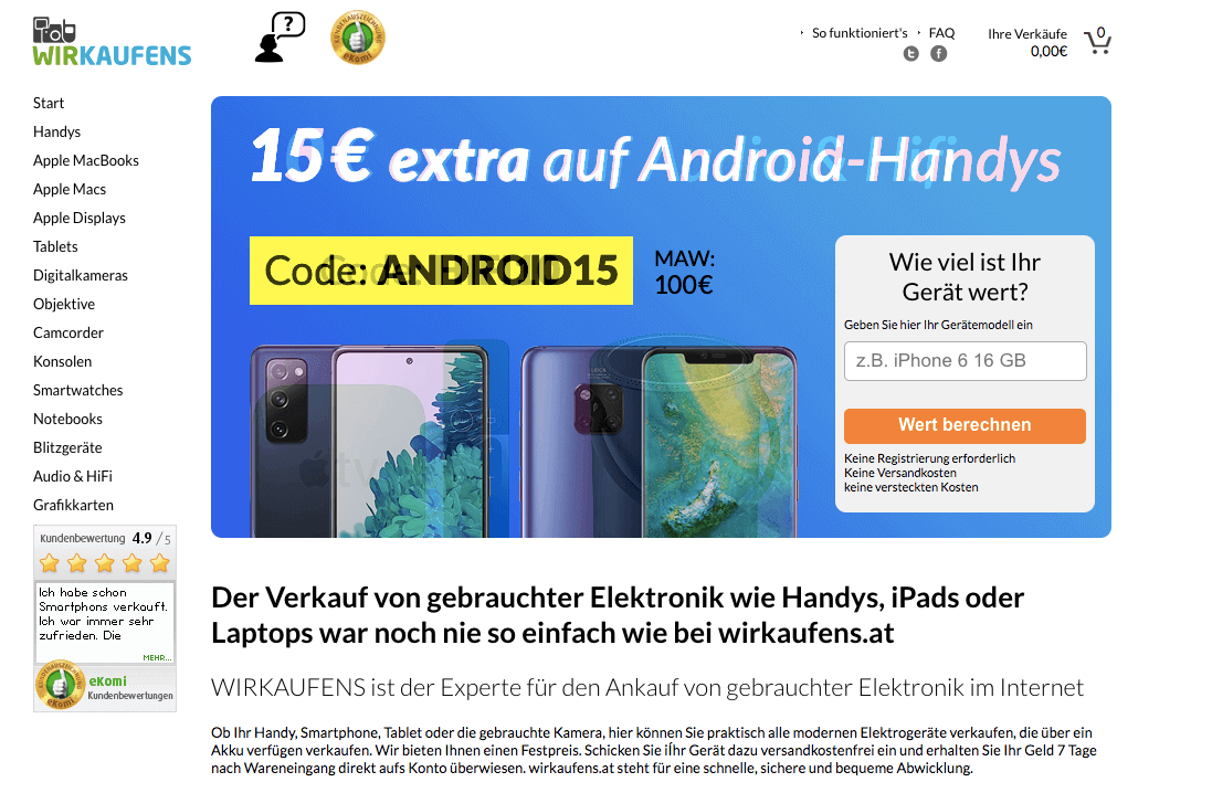 WIRKAUFENS AT Screenshot