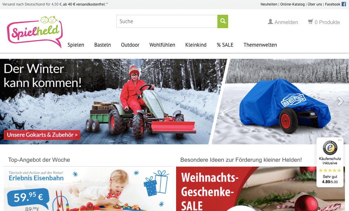 Spielheld Screenshot