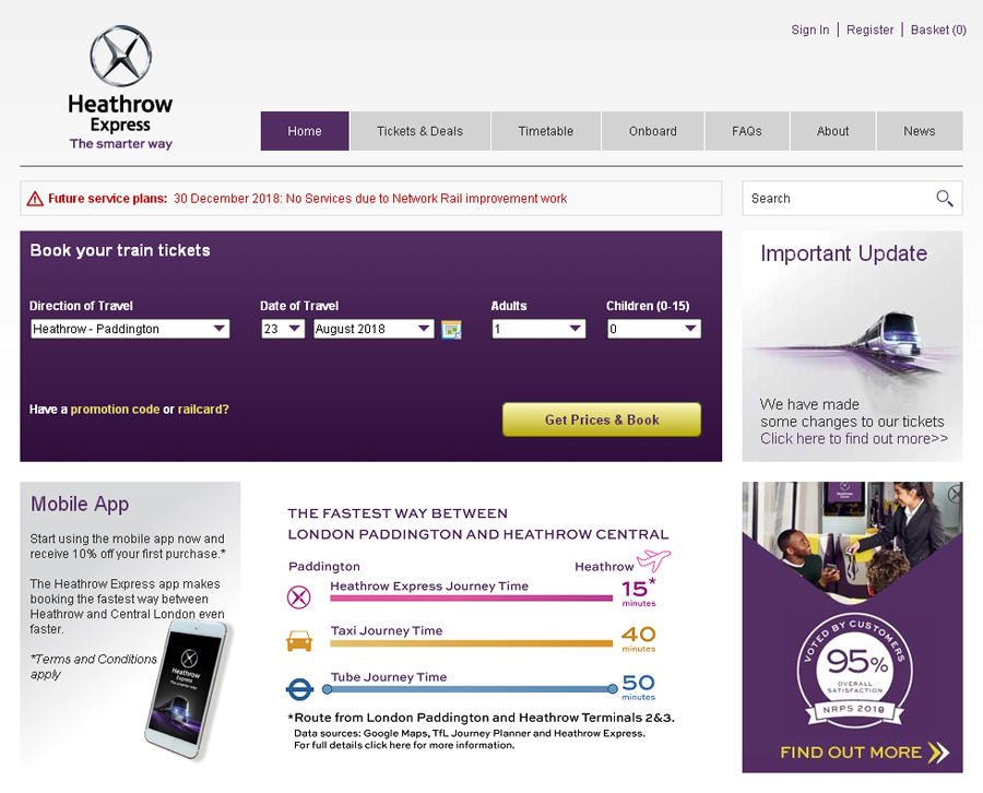 Heathrow Express Screenshot