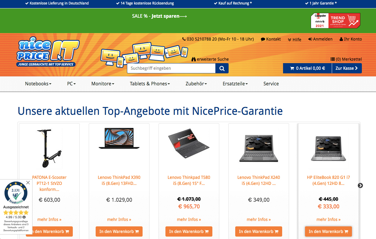 nicepriceIT Screenshot