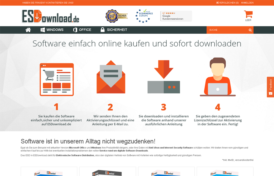 ESDownload.de Screenshot