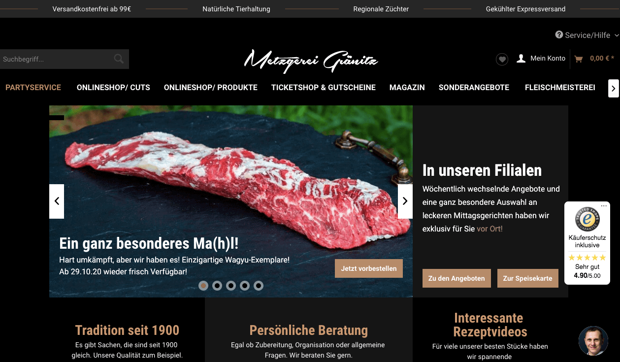 Metzgerei Gränitz Screenshot