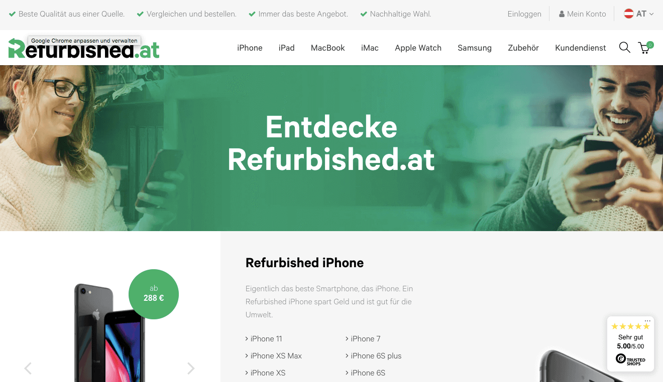 Refurbished.at Screenshot