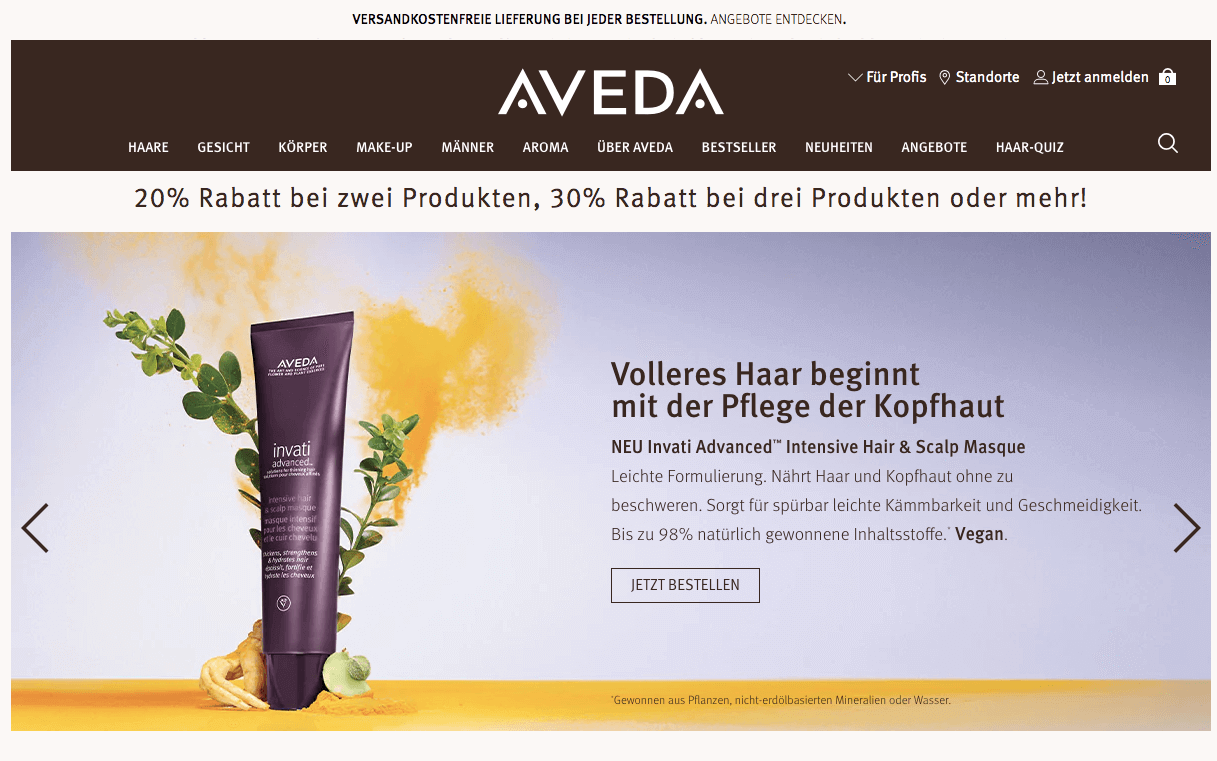 AVEDA Screenshot