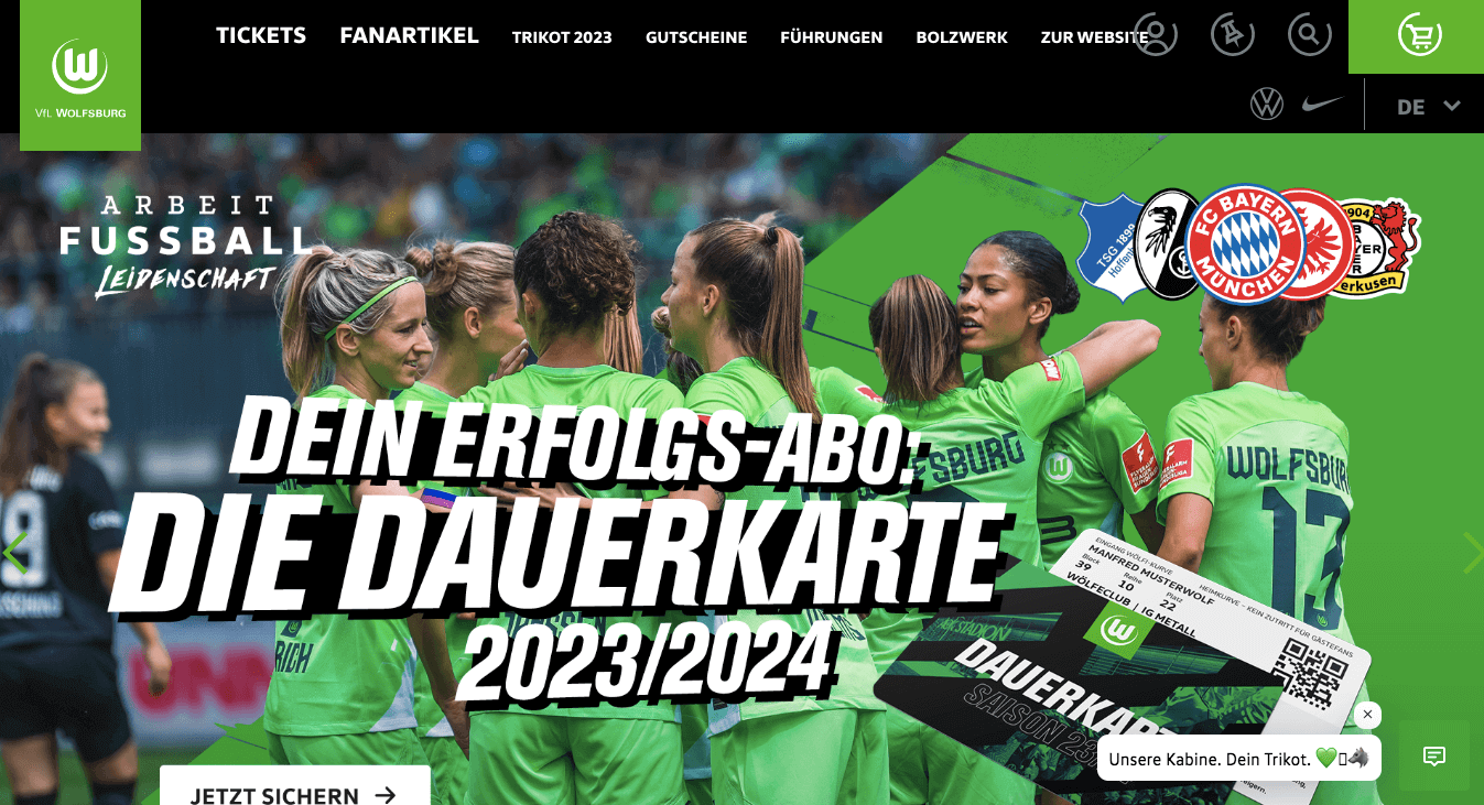 VfL Wolfsburg Screenshot