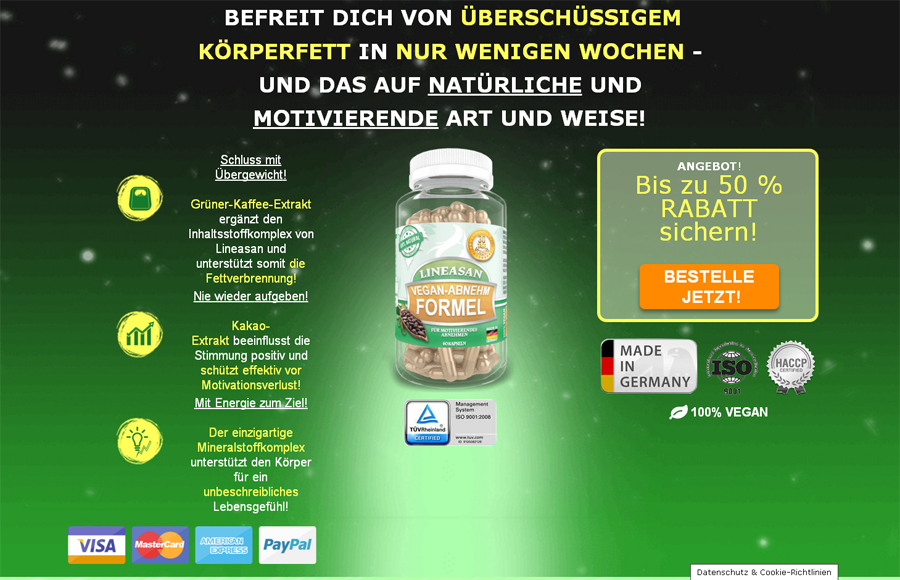 lineasan.de Screenshot