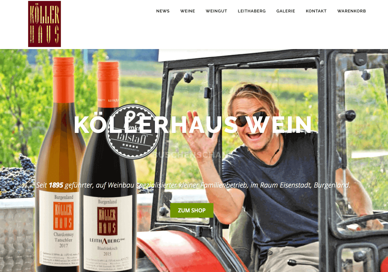 KÖLLERHAUS AT Screenshot