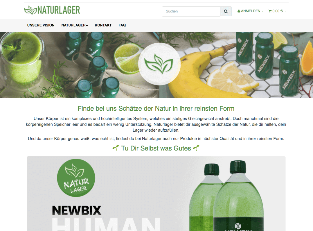 NATURLAGER Screenshot