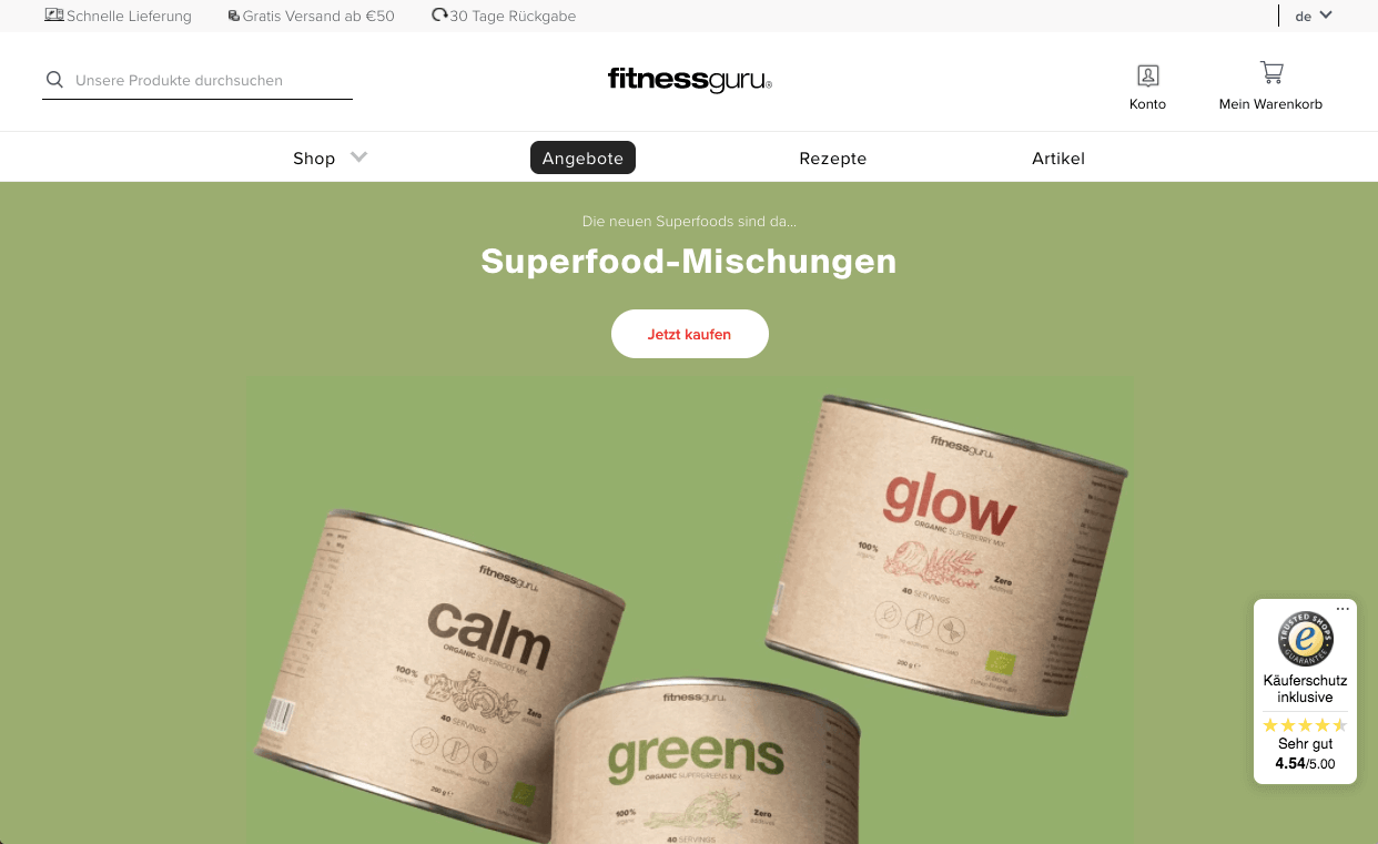 fitnessguru Screenshot
