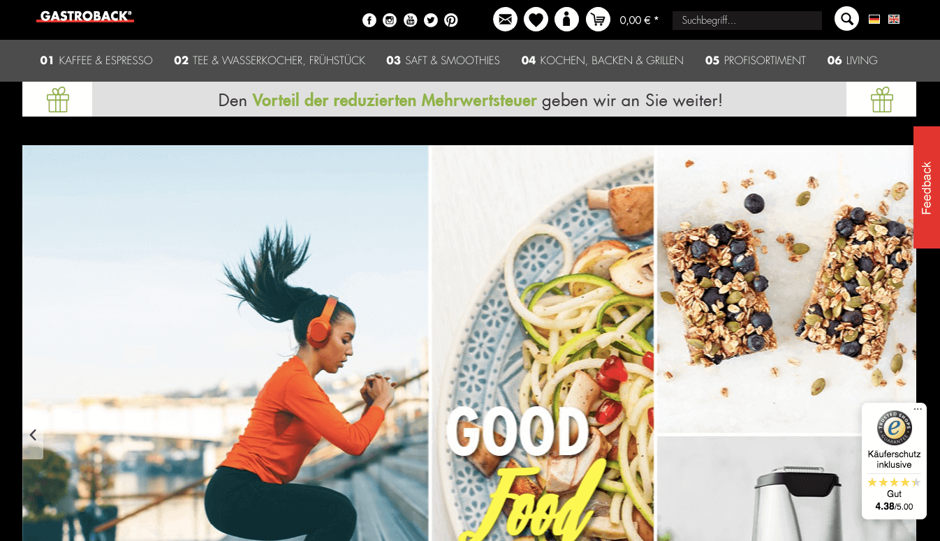 GASTROBACK Screenshot