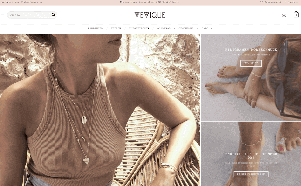 VEVIQUE Jewelry Screenshot