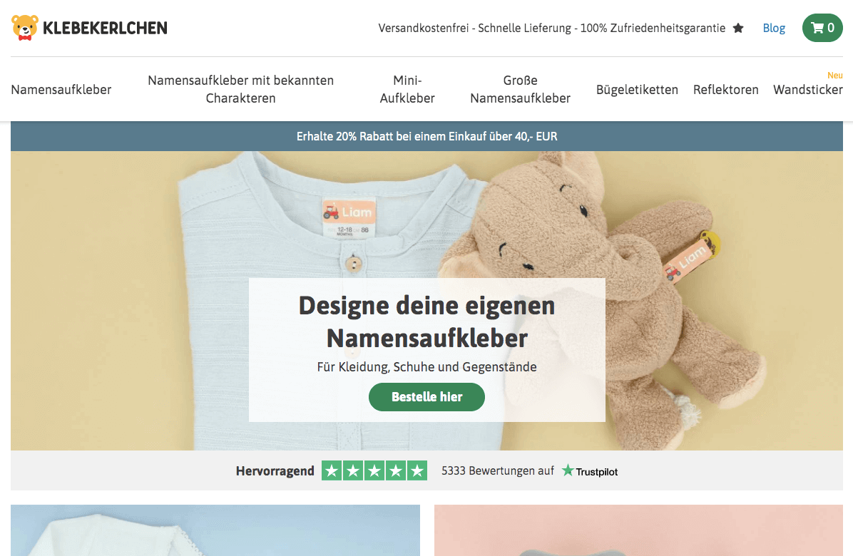 KLEBEKERLCHEN Screenshot