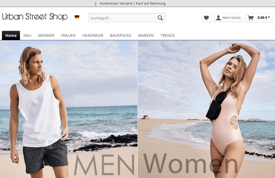 Urban Street Shop Screenshot