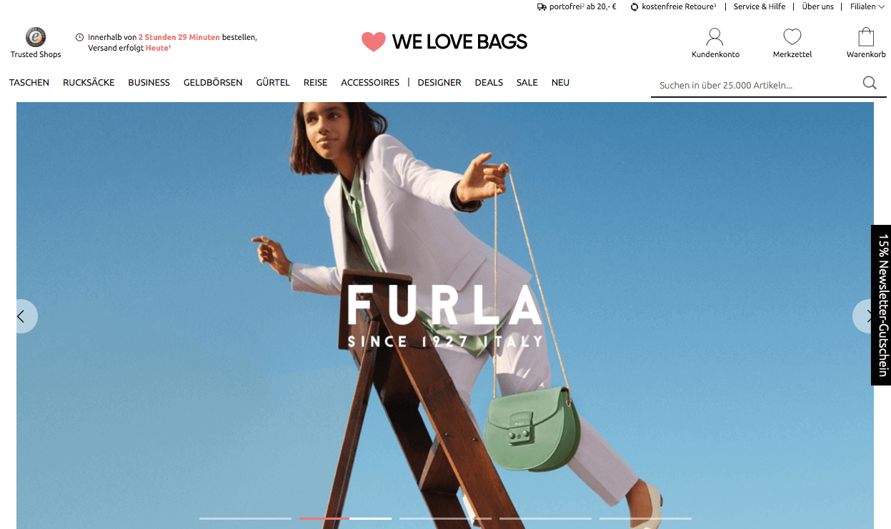WELOVEBAGS Screenshot