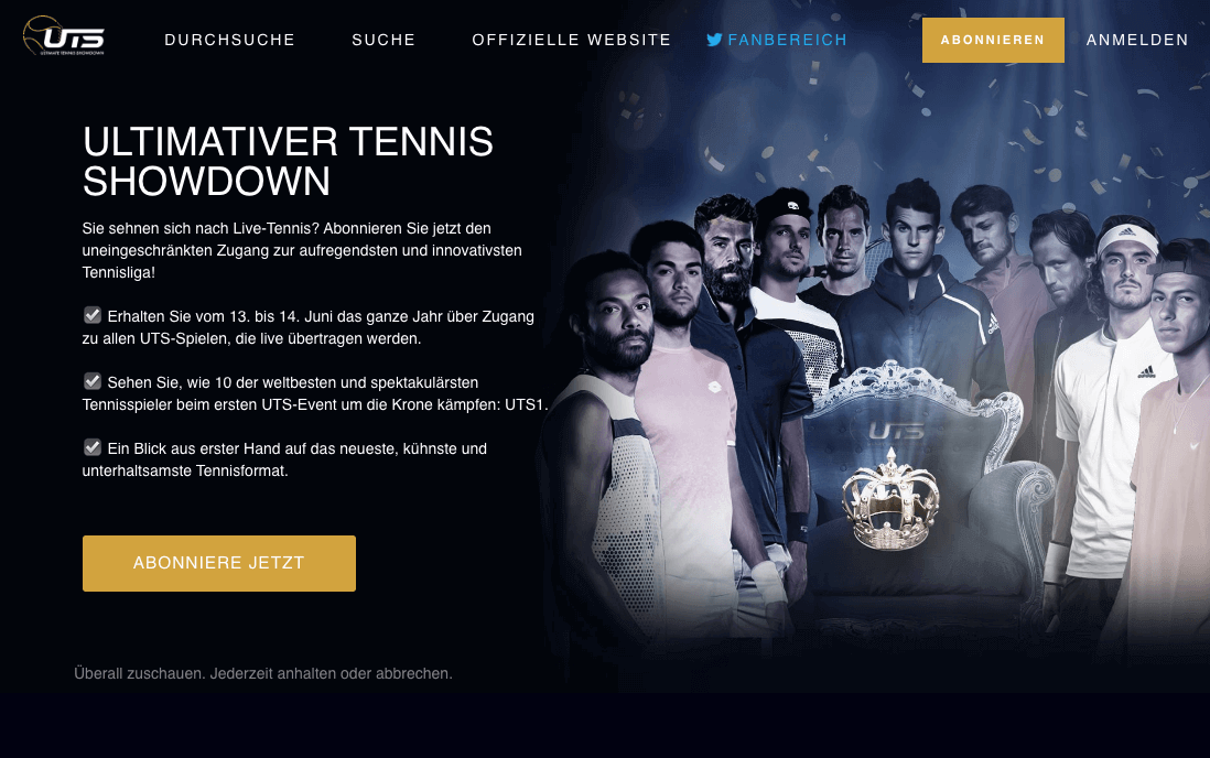 UTS Ultimate Tennis Showdown Screenshot