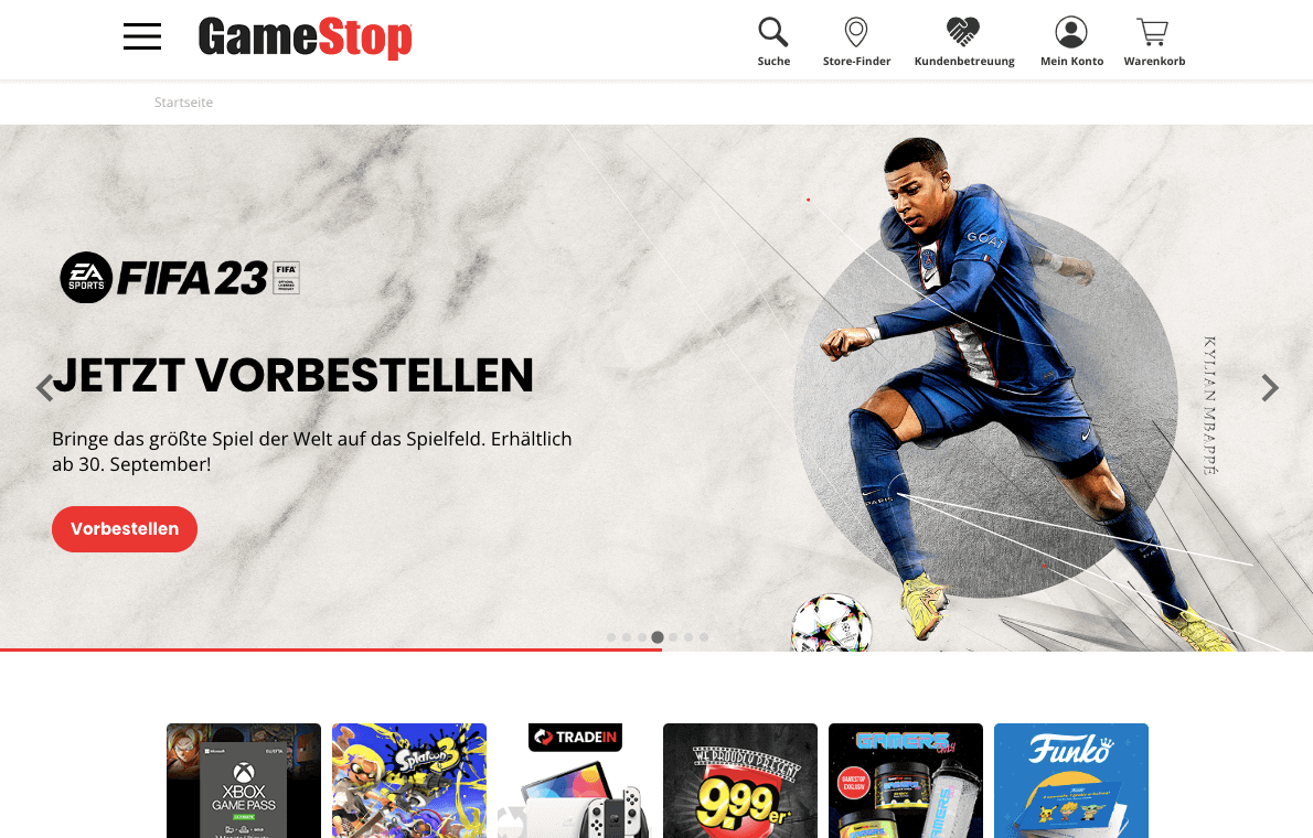 GameStop Screenshot
