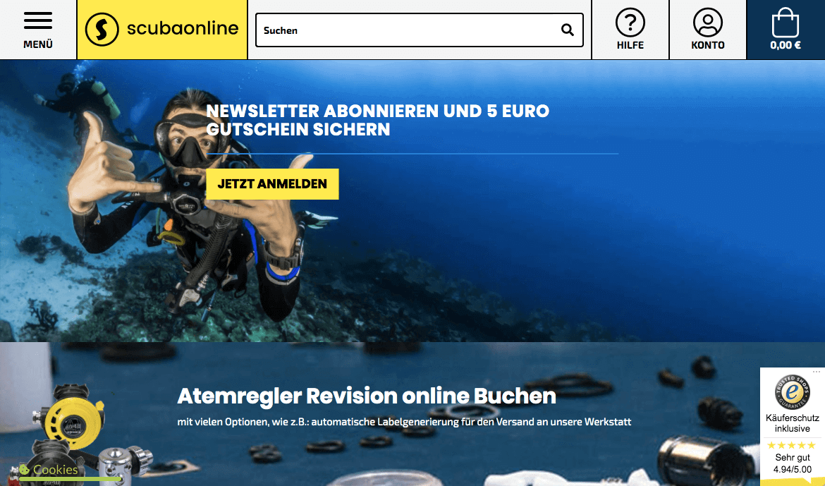 scubaonline Screenshot