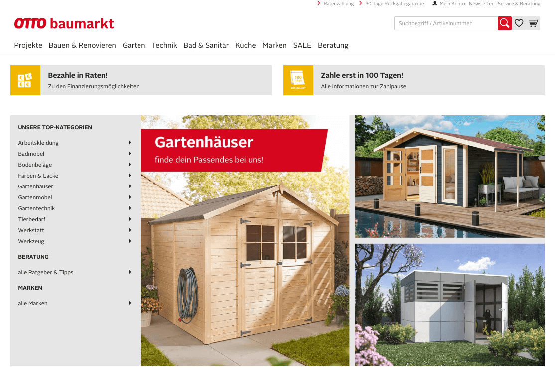 OTTO Baumarkt Screenshot