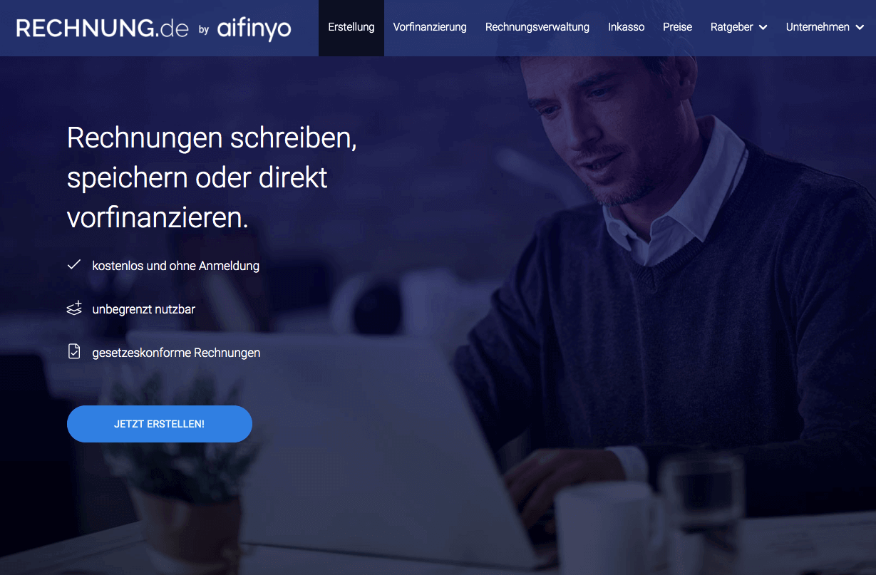 RECHNUNG.de Screenshot