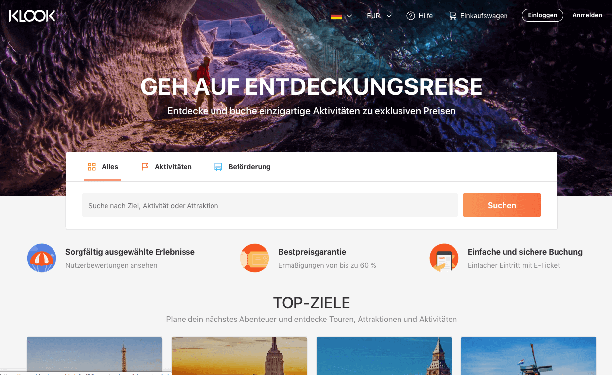 KLOOK Screenshot