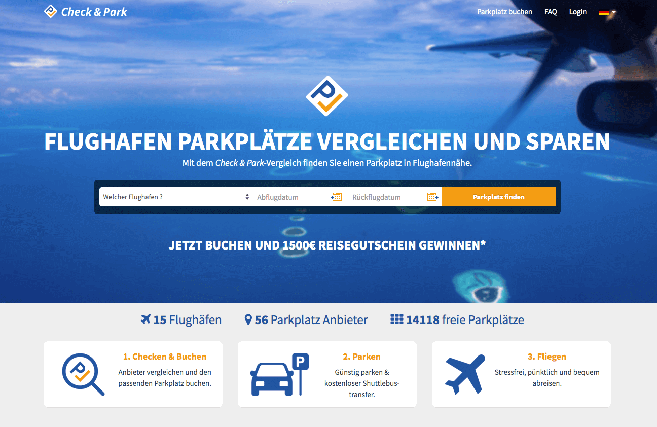 checkandpark.de Screenshot