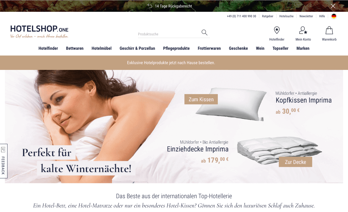 Hotelshop.one Screenshot