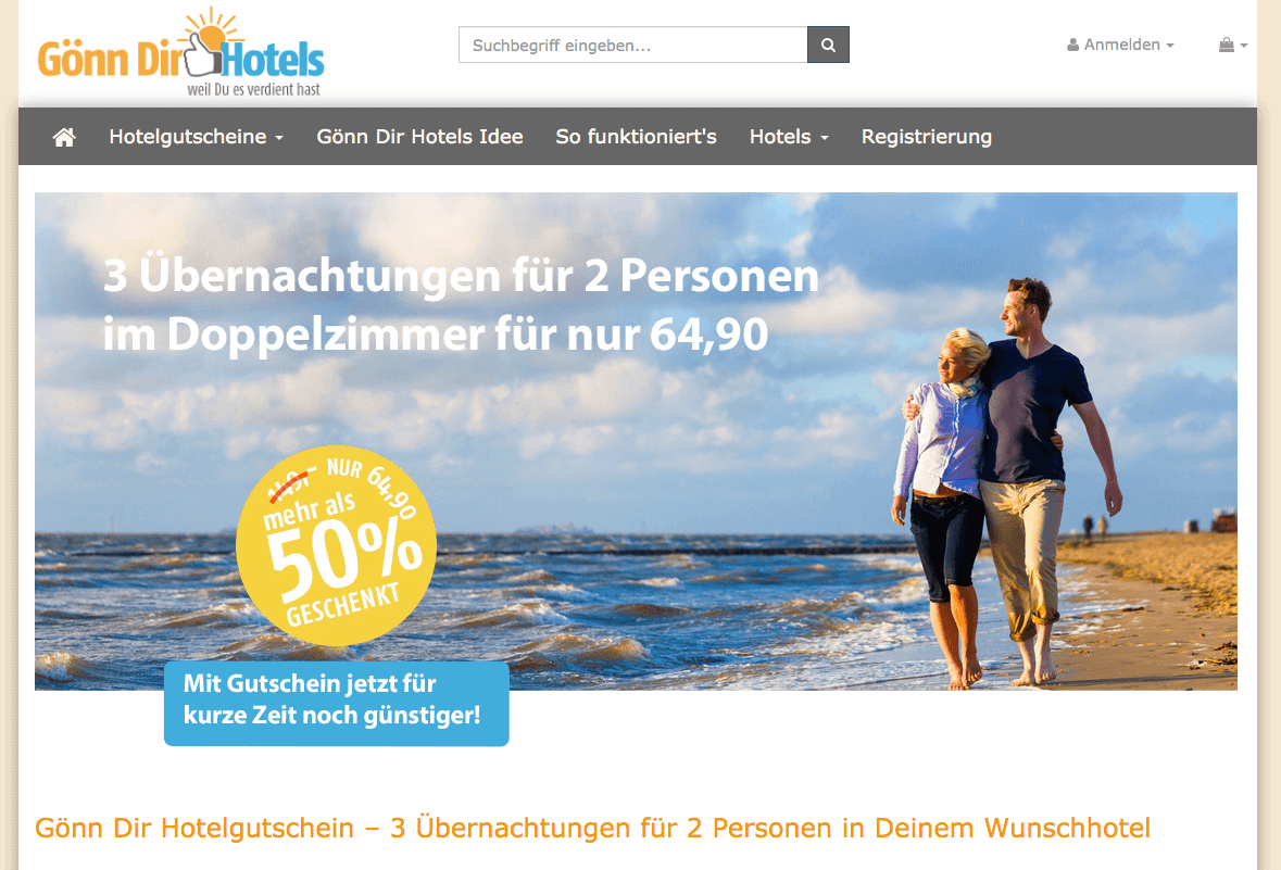 Gönn dir Hotels Screenshot