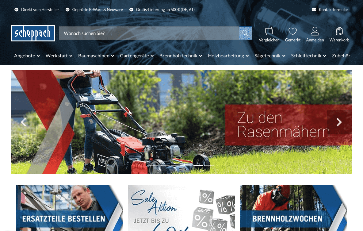 scheppach Screenshot