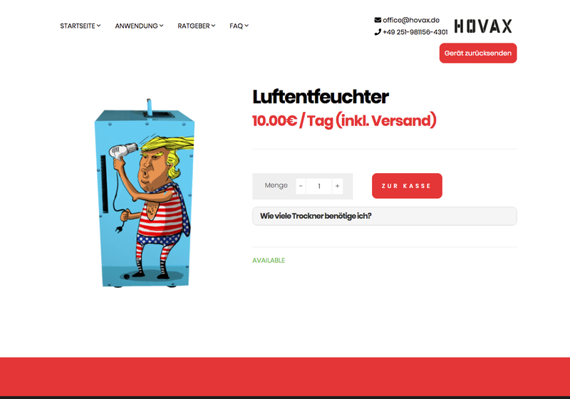 HOVAX Screenshot