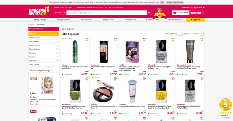 drogeriedepot Screenshot