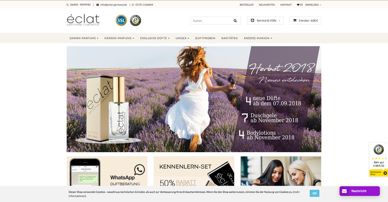 eclat.de Screenshot