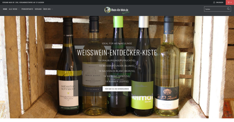 Rhein-Ahr-Wein.de Screenshot