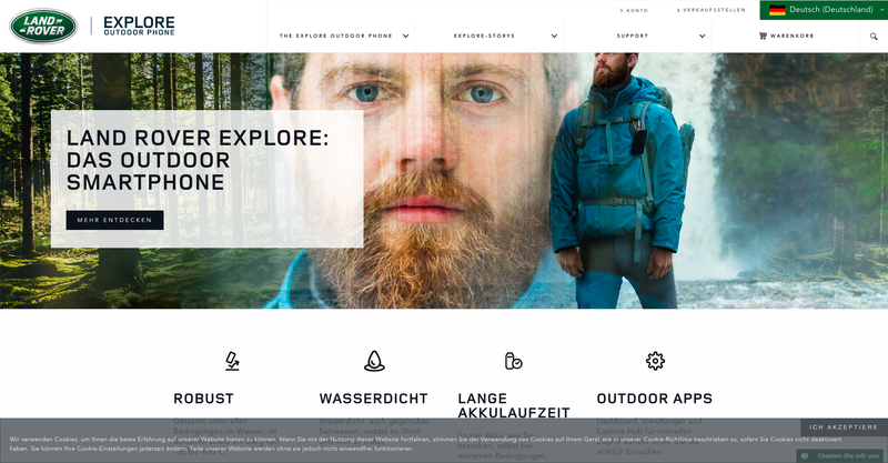 Landrover Explore Smartphone Screenshot