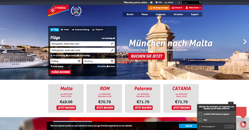 Air Malta Screenshot